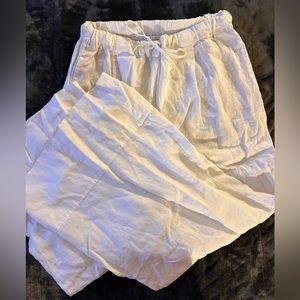 Wide leg Zara linen pants